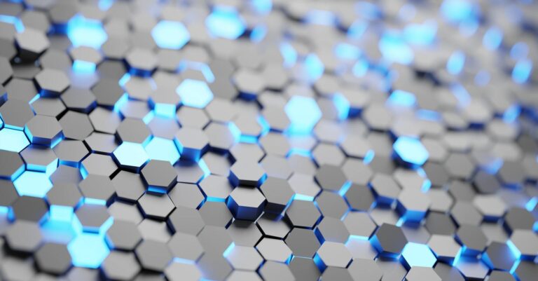 hexagon pattern background modern technology and network concept